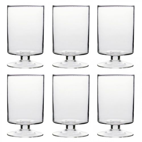 Floristik24 Lykta Hurricane glas Ø7cm H11,5cm 6st