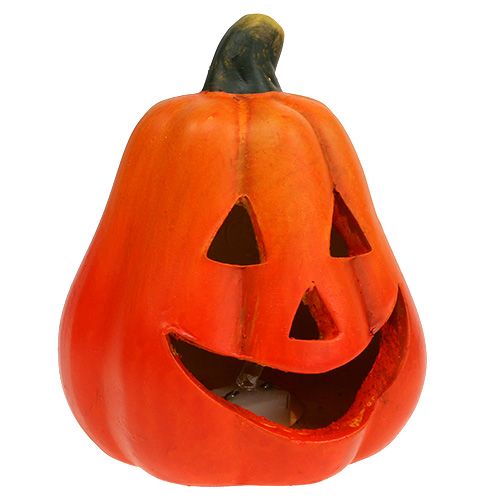 Floristik24 Lyktapumpa med LED orange 10cm 4st