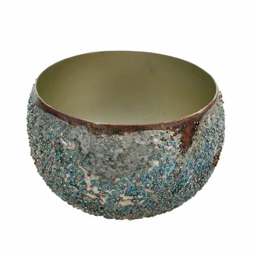 Floristik24 Lykta metallfärgad Ø10cm H6,5cm