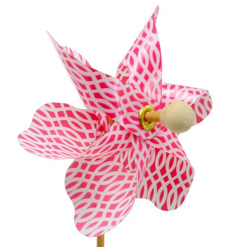 Floristik24 Väderkvarn Mini Rödvit Ø9cm 12st
