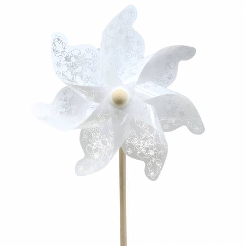 Floristik24 Väderkvarn vit Ø30cm