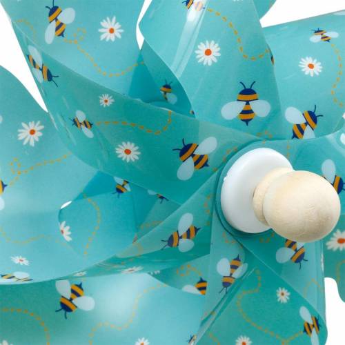 Floristik24 Pinwheel bin turkos Ø31cm vindspel väderkvarn trädgård dekoration