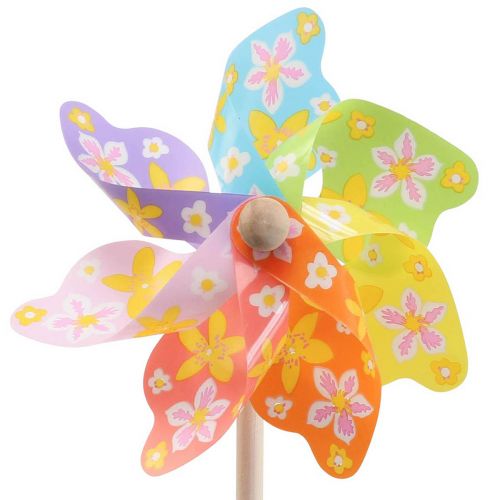 Floristik24 Pinwheel färgglad Ø16cm vindspel väderkvarn trädgård dekoration