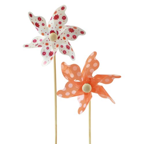 Floristik24 Pinwheel trädgårdsdekoration väderkvarn trädgårdsstake Ø8,5cm 20 st