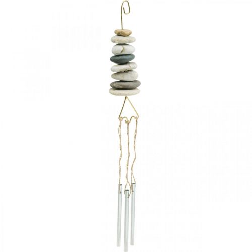 Artikel Wind Chime Hanger Chime Maritime med stenar H50cm