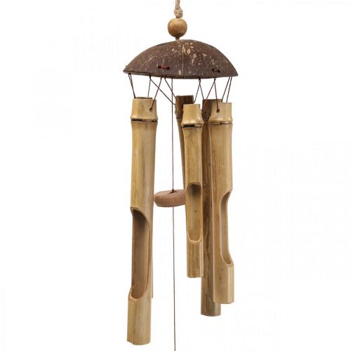 Vindklocka bambu dekoration för hängande balkong Ø10cm H28cm