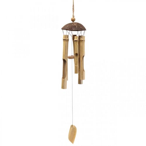 Artikel Vindklocka bambu dekoration för hängande balkong Ø10cm H28cm