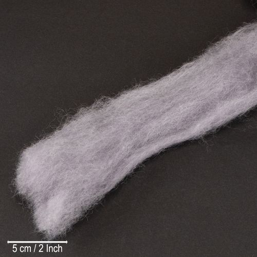 Artikel Dekorativ ull, ljuslila, 2m tovad ull för hantverk och blomsterdekorationer