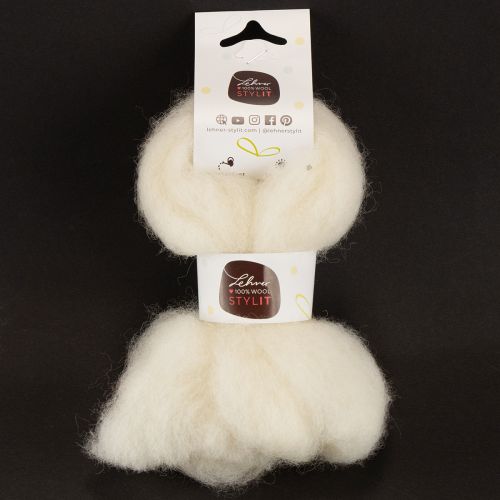 Artikel Vitt ullband, 2m, dekorativt garn för pyssel och inslagning