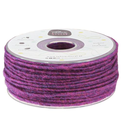 Ullsladd lila 3mm 100m
