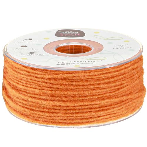 Ullsnöre orange 3mm 100m