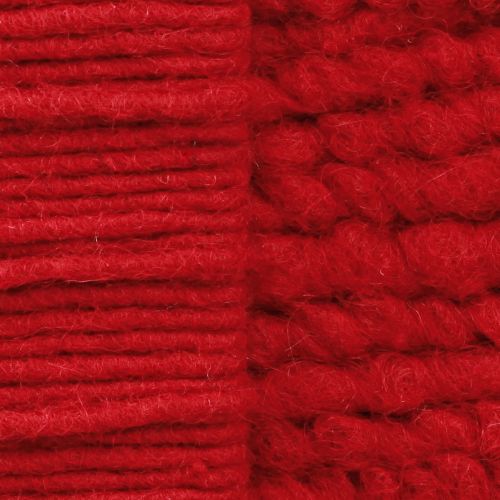 Artikel Ullsnöre Röd Filtsnöre Wick Tråd Fleece L7m Set 2st