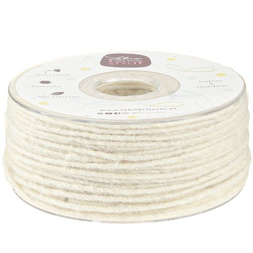 Ullsnöre vit 3mm 100m