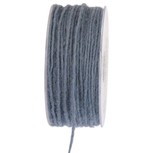 Floristik24 Vektråd ullsnöre filtsnöre blå grå Ø3mm 100m