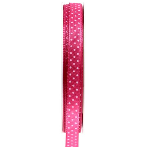 Floristik24 Presentband prickigt dekorband rosa 10mm 25m