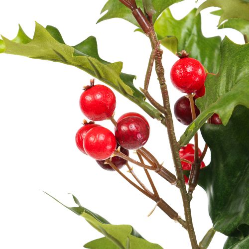 Artikel Holly Ilex konstgjord bärgren konstgjord växt 60cm