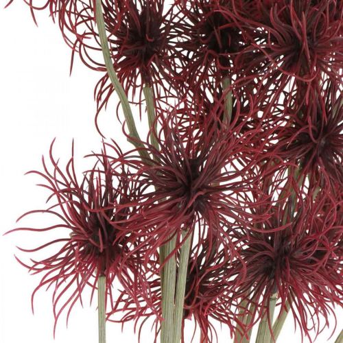 Artikel Xantium konstgjord blomma höstdekoration röd 6 blommor 80cm 3st