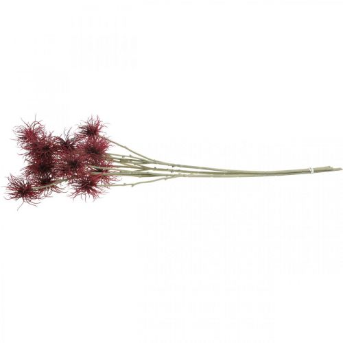Artikel Xantium konstgjord blomma höstdekoration röd 6 blommor 80cm 3st