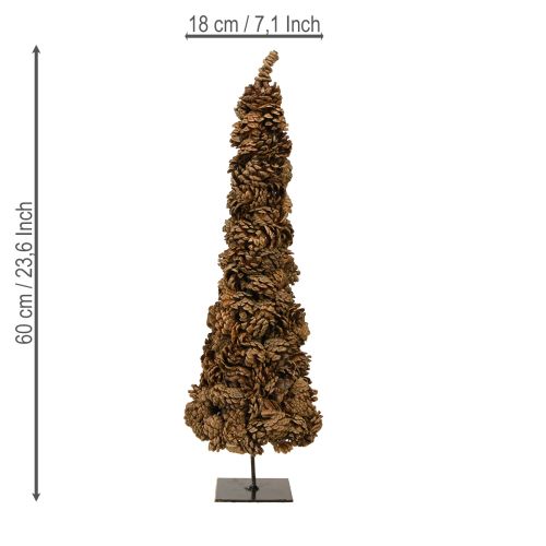 Artikel Julgran i strutform, strutgran, naturlig, 16×60 cm
