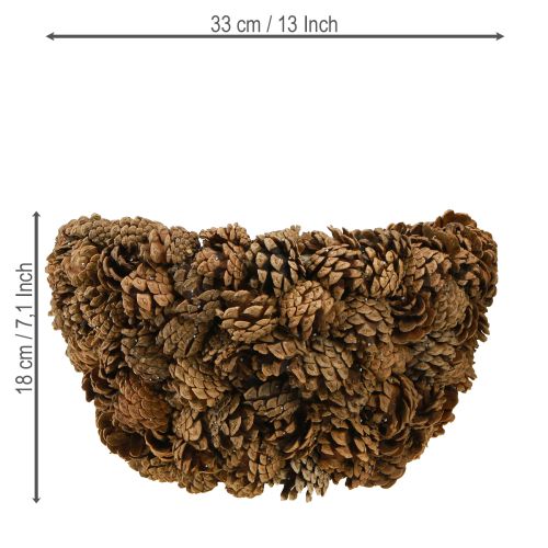 Artikel Kotkorg växtkorg kottar naturlig Ø33cm H17cm