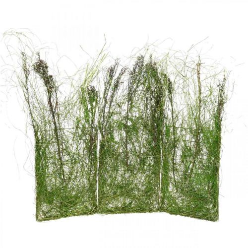 Gräsdekoration att stå med grenar Grön fönsterdekoration 105x50cm