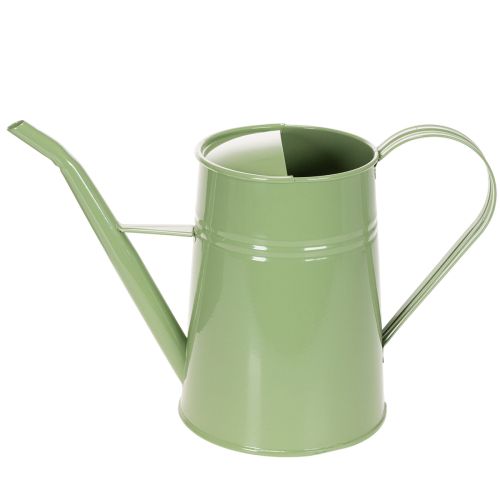 Vintage vattenkanna i metall för inomhusbruk, mintgrön, 1,7 l, dekorativ vas, retrodesign, H23 cm | Floristik24.se
