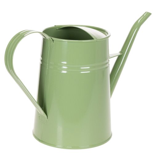 Vintage vattenkanna i metall för inomhusbruk, mintgrön, 1,7 l, dekorativ vas, retrodesign, H23 cm | Floristik24.se