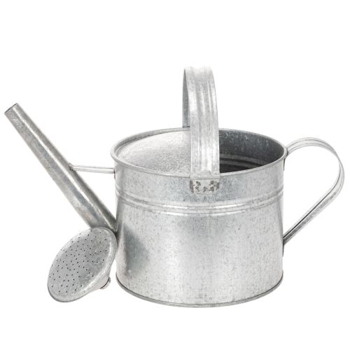 Vintage vattenkanna i zink, 27 cm - planteringskärl för trädgård och uteplats, metallblomkruka | Floristik24.se