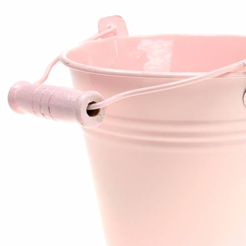 Floristik24 Zink hink sortiment pastellfärger Ø12cm H10cm 8st