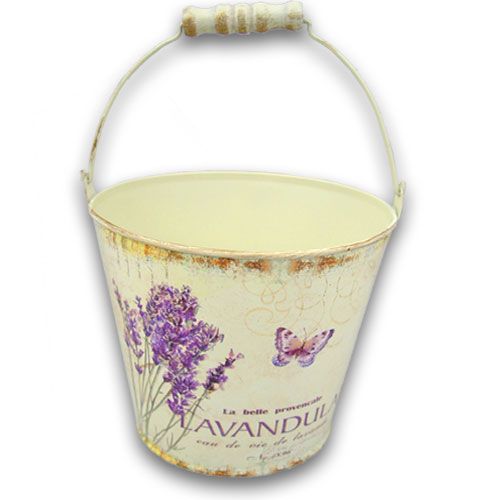 Floristik24 Zink hink lavendel Ø17cm H14cm