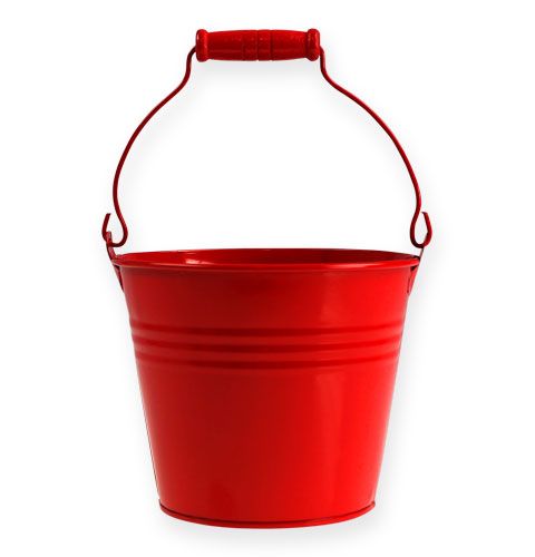 Floristik24 Dekorativa zinkhinkar röda Ø14, H12cm 6st