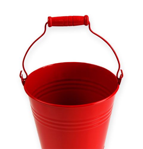 Floristik24 Dekorativa zinkhinkar röda Ø14, H12cm 6st