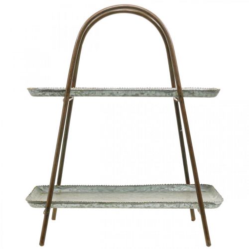 Artikel Tårtställ vintage dekorativ brickbordshylla metall H47cm