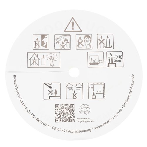 Artikel Ljus i zinkhink för stämningsfull dekoration på terrass och balkong 15 cm