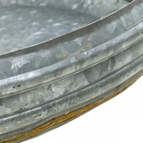 Floristik24 Zinkskål metallskål antik rost Ø40/46/52cm set om 3
