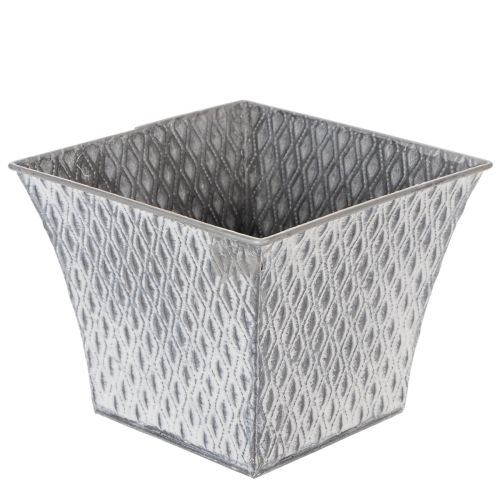 Zinkkruka med diamantmönster, H15cm