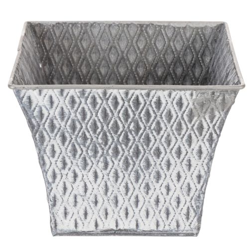 Zinkkruka med diamantmönster, H15cm | Floristik24.se