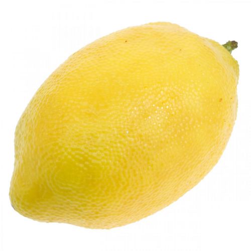 Floristik24 Konstgjord frukt, citron, dekorativa frukter L8,5cm Ø5cm 4st