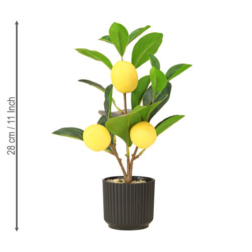 Artikel Citronträd i Kruka Artificiell i Grön Gul H28cm