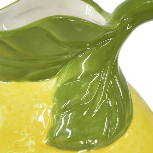 Artikel Citronvas keramik dekorativ kanna citrongul H18,5cm