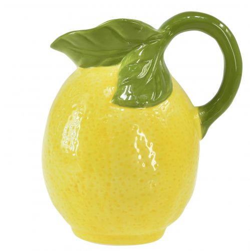Artikel Citronvas keramik dekorativ kanna citrongul H18,5cm