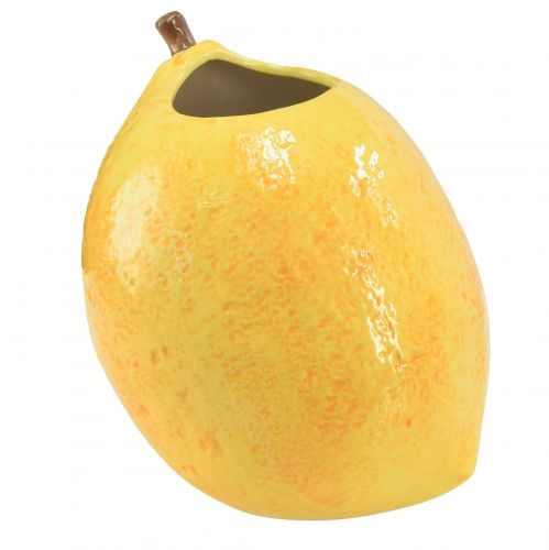 Artikel Citronvas keramikvas citrongul Medelhavet H19cm