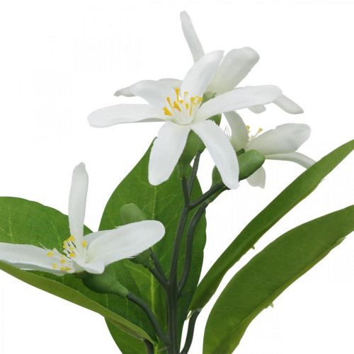Floristik24 Deco gren citron och blommor konstgjord gren sommardekoration 26cm 4st
