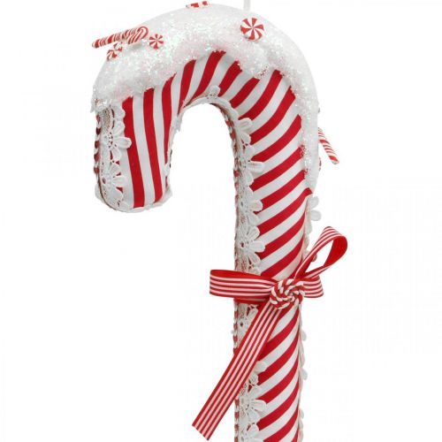 Floristik24 Candy Cane Deco Stor Jul Röd Vit Randig H36cm