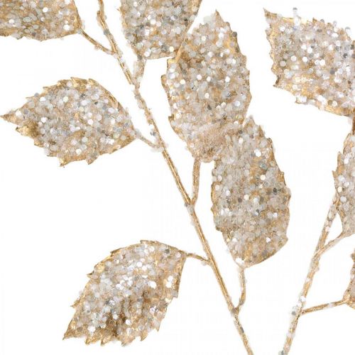 Floristik24 Dekorativ gren guld och glitter Juldekoration grenglitter 65cm