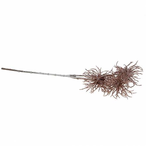 Floristik24 Konstgjord klematisgren koppar med glitter 46cm