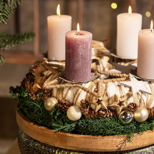 Artikel Adventsdekoration, juldekorationsstjärna, dekorativ stjärnjute B15,5cm 8 st