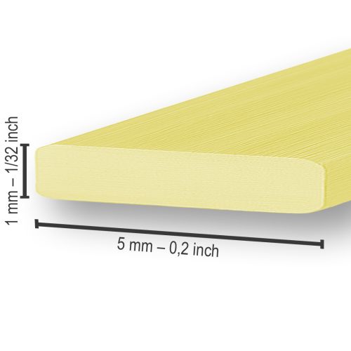 Artikel Aluminium platt tråd guld 5mm 10m