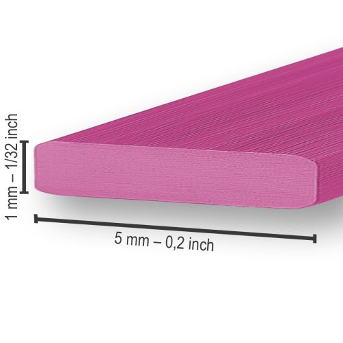 Artikel Aluminium platt tråd rosa 5mm 10m