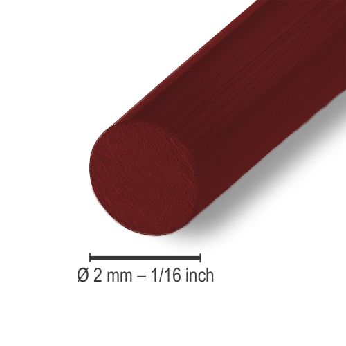 Artikel Aluminiumtråd 2mm 100g Bordeaux